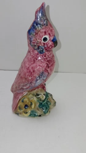 Vintage Stangl Pottery Bird Figurine 3405 Cockatoo Cockatiel Original Parrot