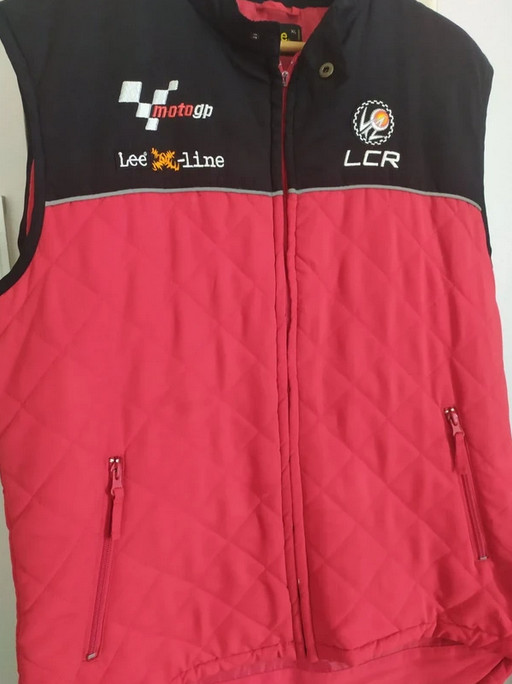 Lee X-Line MotoGP LCR Racing Vest XL Red Black Lucio Cecchinello Puffer Gilet