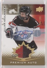 2021 Upper Deck Team Canada Juniors /199 Tier 1 Jillian Saulnier Patch Auto 0l7u