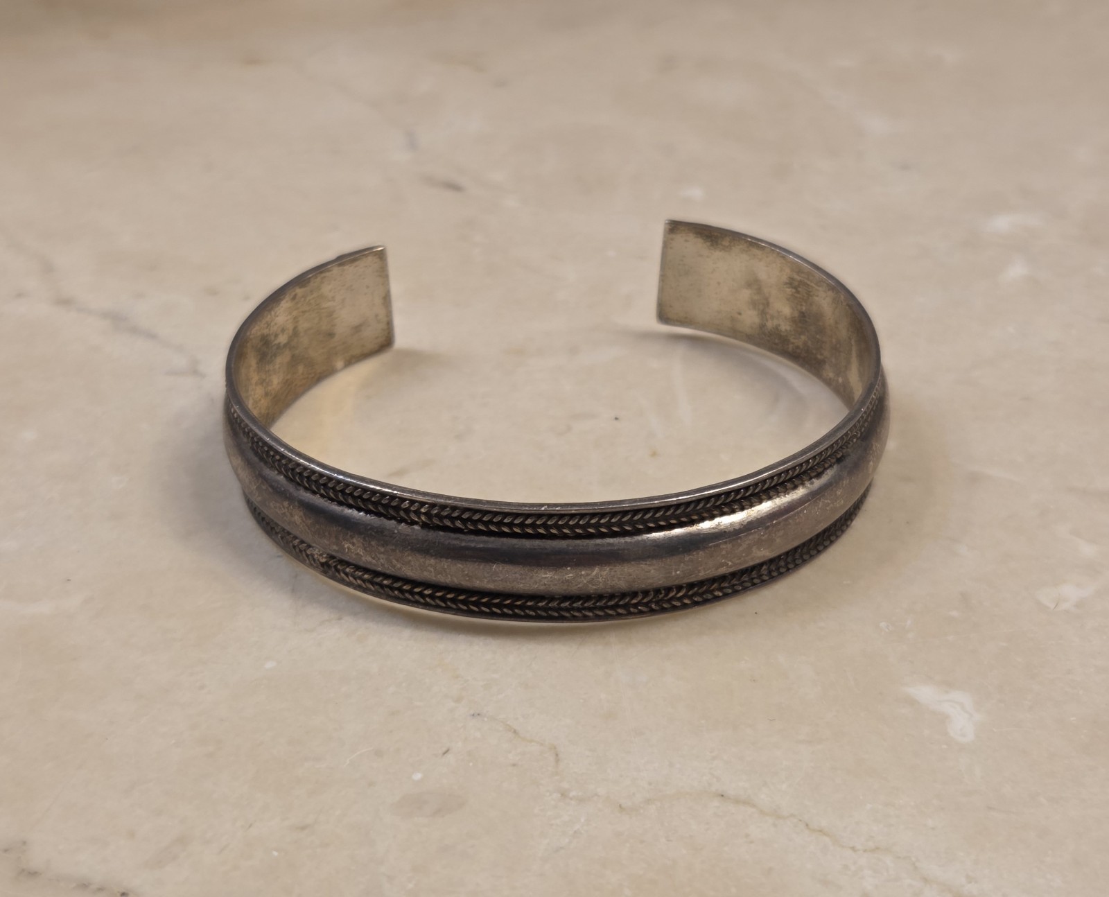 Vintage Ross-Simons Solid Sterling Silver Cuff Br… - image 4