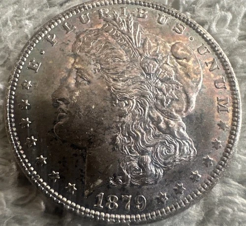 * 1879 S * BU MS++ ORIGINAL TONED OBVERSE RARE MORGAN SILVER Dollar