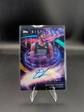 2025-26 Topps Midnight Basketball Dayron Sharpe Auto Stroke Of Midnight /25
