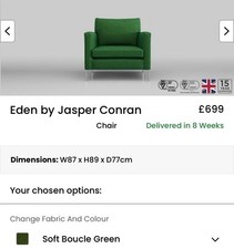 NEXT Teddy Fabric Eden by Jasper Conran  NEW