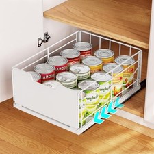 Pull Out Cabinet Drawer - For Under Cabinet White Cabinet Organizer - Handle