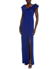 Teri Jon By Rickie Freeman Off-The-Shoulder Gown Women's
