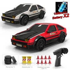 Mini RC Drift Cars 1:24 4WD Remote Control High Speed Racing Car Toy AE86 Gift