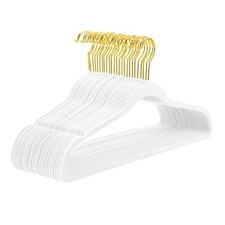 Premium Velvet Hangers Pack 50 Pcs Heavyduty - Non Slip Slimline - Velvet Sui...