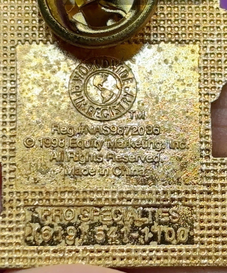 Vintage 1998 NASCAR Mark Martin Texas 500 Race Winner Pin 4/5/1998 Hat Lapel - Image 3 of 3