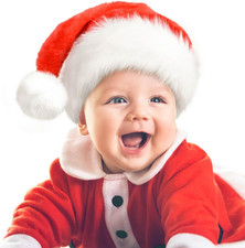 Baby Santa Hat: Christmas Hat for Infant Newborn - Extra Thicken Classic Fur for