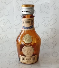 Dom B and B Benedictine and Brandy Vintage Empty Mini Airline Bottle 1/16 pint