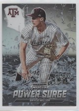 2021 Panini Prizm Draft Picks Power Surge Silver Prizm Bryce Miller #PS-BM 0o2b
