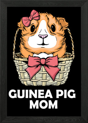 Meerschweinchen Geschenke Mama Frauen Gerahmtes Wandbild Poster Leinwanddruck Bild