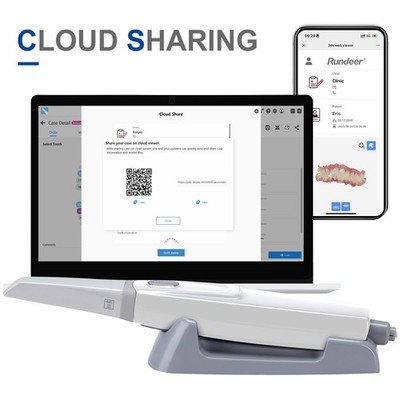 Dental Intra Oral 3D Scanner with Software Real Color Imaging Scanner HD Camera