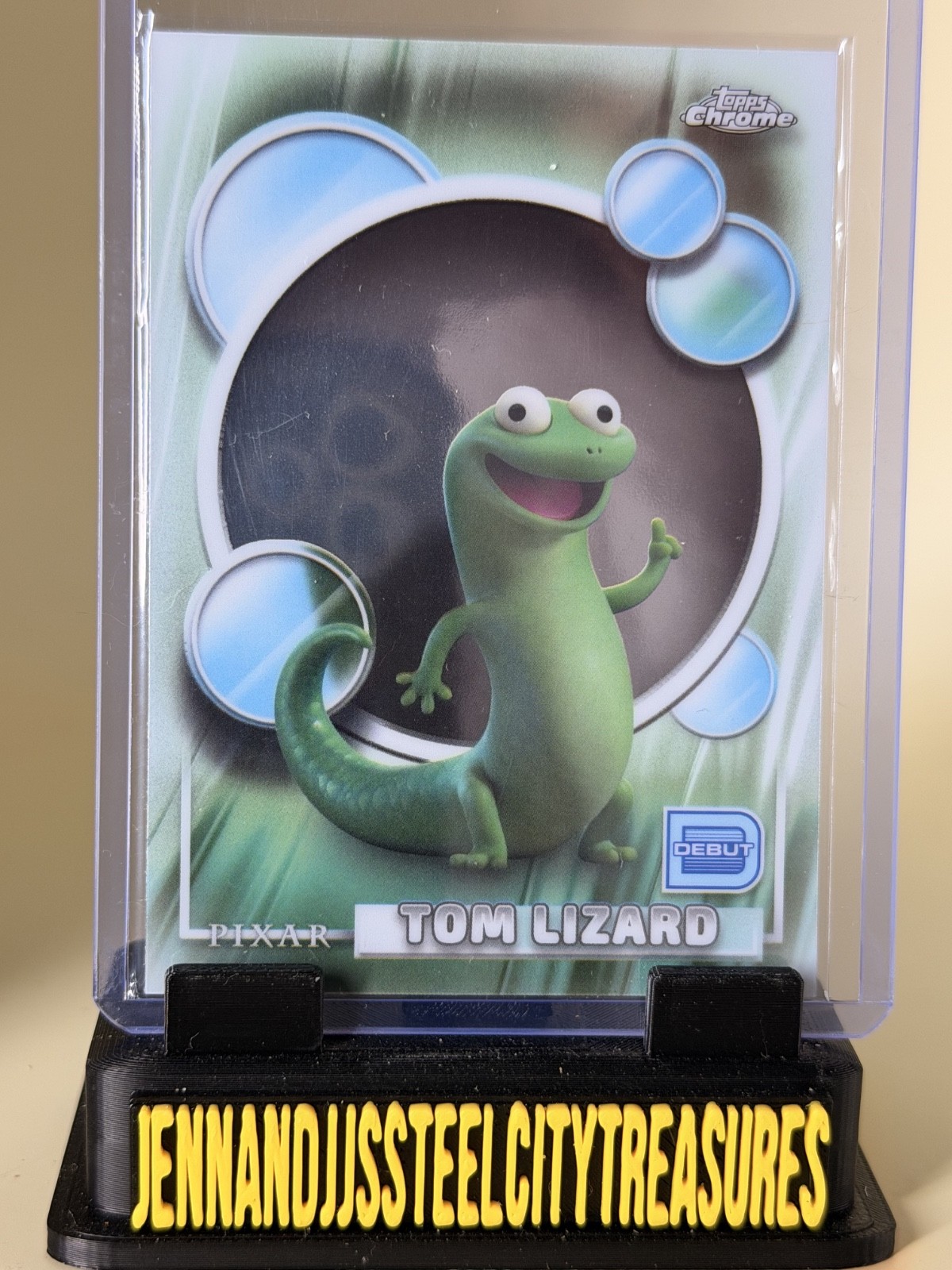 2026 Topps Chrome Pixar Tom Lizard #114 Debut Little Green Lizard