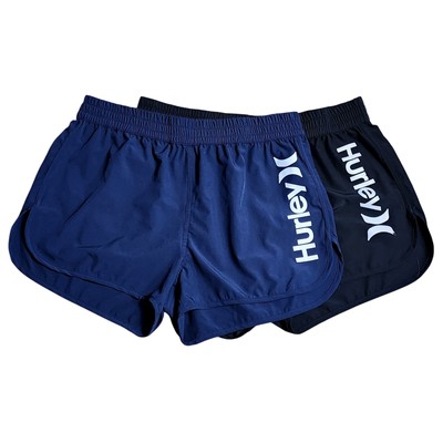 LOT OF 2 HURLEY UNLINED SWIM SHORTS PLUS SIZE 1X BLUE & BLACK