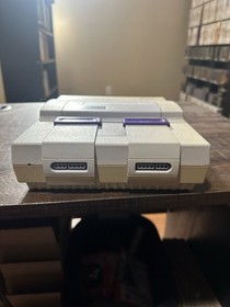 Super Nintendo SNES System With Hook Ups And 1 Controller Tested/Works