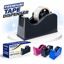 🔥 Desktop Office HEAVY DUTY TAPE DISPENSER Sellotape Cellotape Pack Holder UK