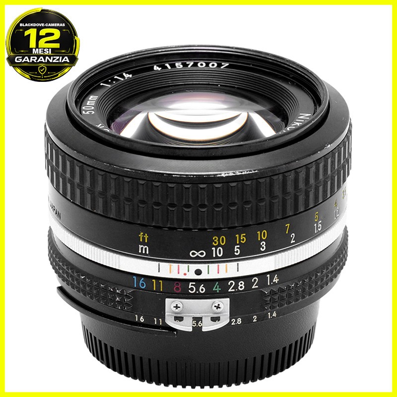 Nikon AI‑S Nikkor 50mm f/1.4 Prime luminoso MF per reflex F‑mount