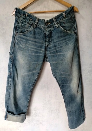 Johnbull Kojima Japan Carpenter Selvedge Jeans W34 Button Fly