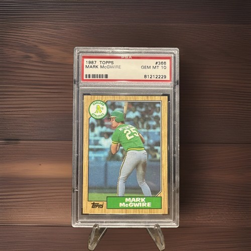 Topps 1987 Mark McGwire Oakland Athletics #366 PSA 10 Graded Baseball Card