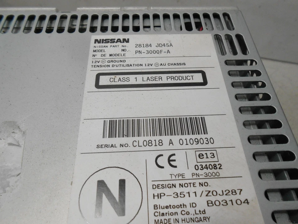 Autoradio Lettore CD Nissan Qashqai J10 2012 28184-JD45A - Immagine 2 di 4