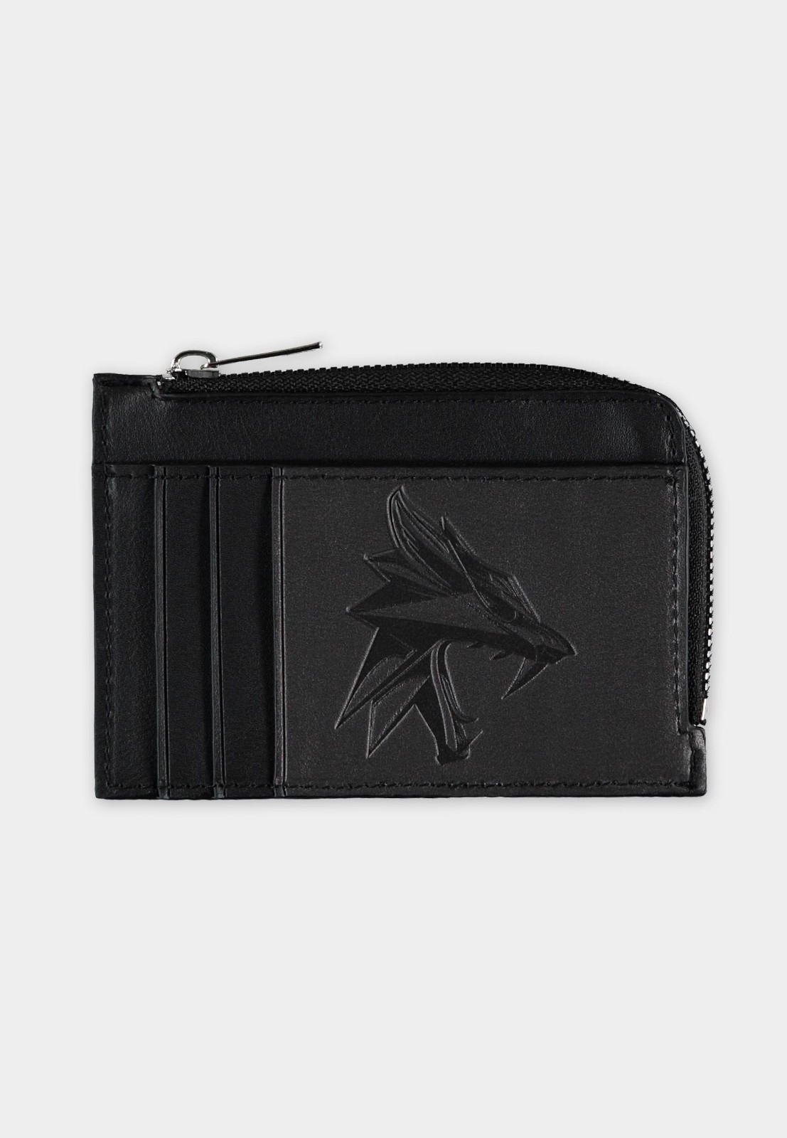 OFFICIAL THE WITCHER MEDALLION WOLF SIGIL LOGO BLACK WALLET CARD HOLDER