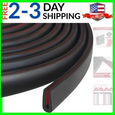 Rubber Edge Trim, 1/16" Self Adhesive Flexible U Channel Edge Protecter for S...
