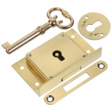 Retro Drawer Lock Brass Furniture Desk Locks for Drawers Kitchen Cabinet