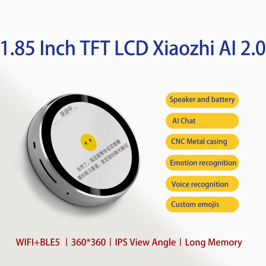 Esp32-S3 1.8Inch Tft Lcd Touch Display 360×360 Round Touch Screen Deepseek Ai Xi