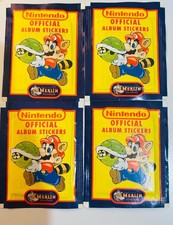 Vintage 1992 Merlin Nintendo Official Album Stickers 4 Pack New Sealed Bundle