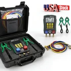 Refrigeration Digital Manifold Gauge Pipe Set HVAC System Vacuum Pressure Tester