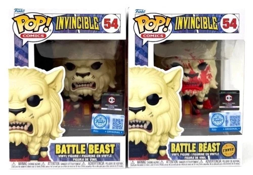 Funko Pop! Invincible Battle Beast #54 CHASE + COMMON *W/ PROTECTORS*