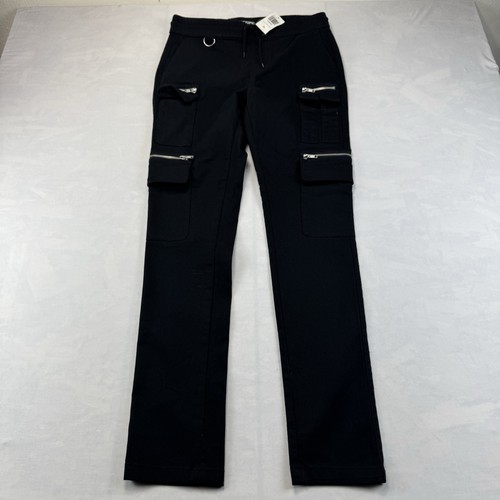 Hot Topic Women’s Cargo Pants Size Small Black Zip Pocket Utility NWT
