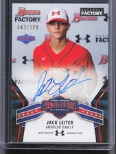 2025 Bowman Jack Leiter Under Armour All-America Game Autographs #/199