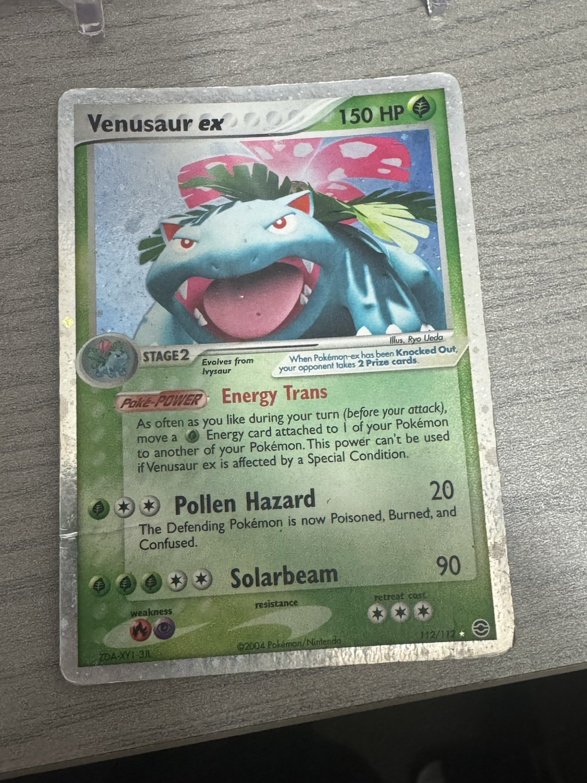 Venusaur ex 112/112 Holo Rare EX Fire Red & Leaf Green Pokemon Card MP