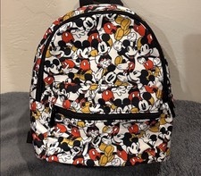 Bioworld Disney Mini Backpack All Over Multi-Color Mickey Mouse Print Nylon