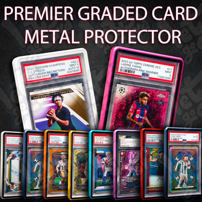 #ad PSA BGS Magnetic Metal Slab UV Protector Case Graded Cards Holders Display Case $7.99