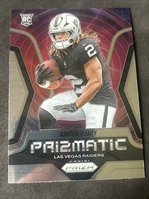 Ashton Jeanty RC Silver Prizm Prizmatic #7 2025 Panini Raiders