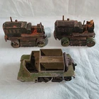 VINTAGE DINKY VEHICLES - 1 BREN GUN CARRIER & 2 HEAVY TRACTORS SPARES OR REPAIRS