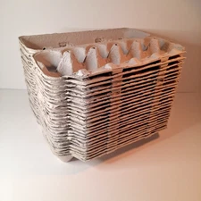 Lot of 25 Clean Recycled 12-Count Large Egg Cartons Cardboard Farm/Craft/Hobby