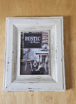 White Picture Frame Photo 4x6 Shabby Chic Cozy Country Cottage Vintage 