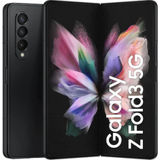 SAMSUNG GALAXY Z FOLD3 5G DUAL SIM - PHANTOM BLACK - 256GB 12GB RAM - VERY GOOD