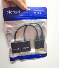 Moread DisplayPort to VGA Adapter, DP Male to VGA D-Sub Female, Black