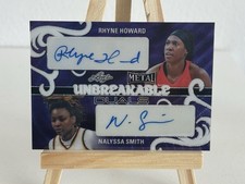 2024 Leaf Metal Rhyne Howard Nalyssa Smith Unbreakable Duals Auto Card #UD-26 /3