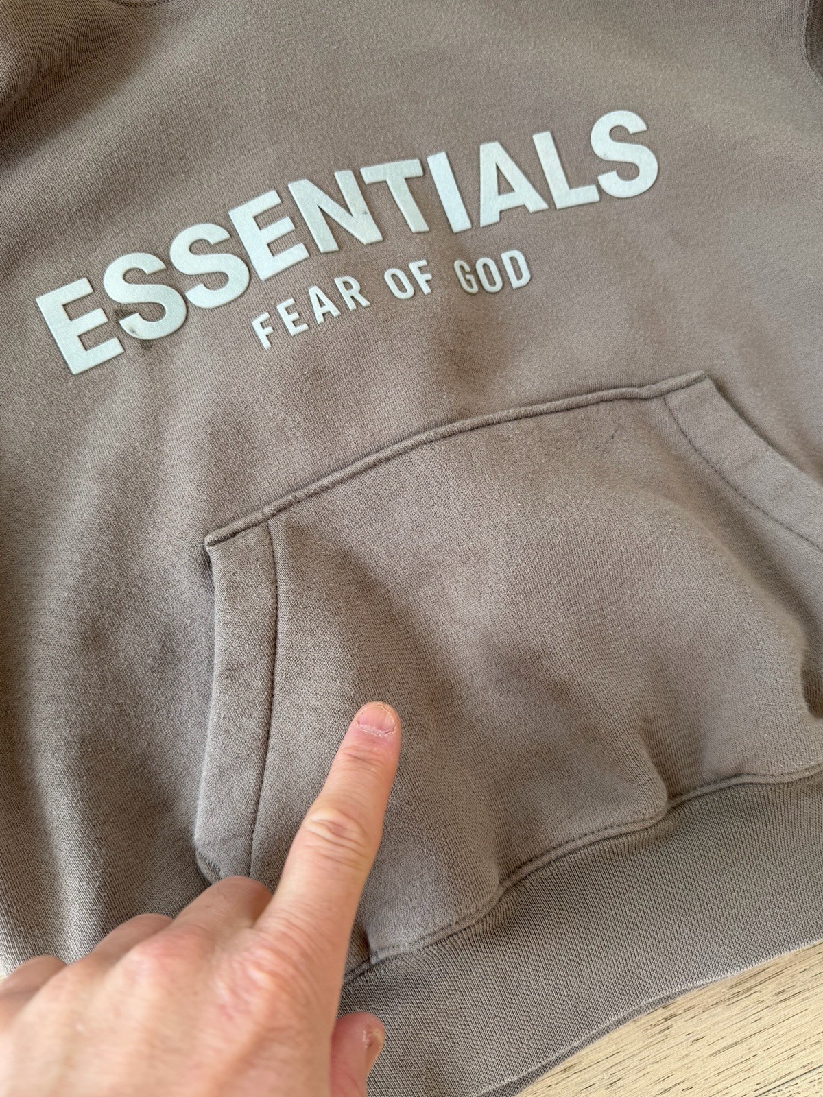 Essentials Fear of God Youth Hoodie, Size 6/7, pullover thumbnail 4