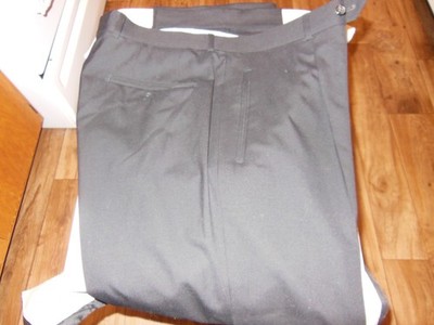 Nice Baldessarini Hugh Boss Black Super 120's Wool Pants 36 e52