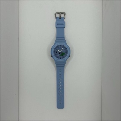 Casio G-Shock GA-2100 Blue Resin Analog Digital Watch Water & Shock Resistant