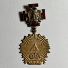 Antique 1906 Masonic 33rd Degree Scottish Rite Jewel - Chas. M. Robbins Co. Bost — photo 1