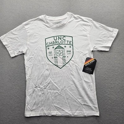 UScape Apparel Boys Size Large White Short Sleeve UNC Charlotte T-Shirt NWT