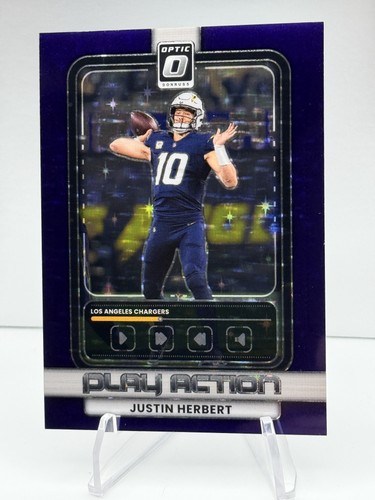 2025 Donruss Optic Justin Herbert Purple Stars (RAW)